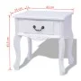 Nachttische 2 Einheiten aus weißem MDF von vidaXL, Seitentische - Ref: Foro24-242750, Preis: 152,63 €, Rabatt: %