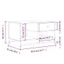 Mesa de centro madera contrachapada gris Sonoma 85,5x51x45 cm de , Mesas de centro - Ref: Foro24-835342, Precio: 56,40 €, Des...