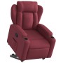 Sillón reclinable elevable tela rojo tinto en Sillones | Comprar online en Foru.es