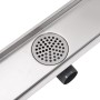 Desagüe lineal de ducha de acero inoxidable 530x140 mm de vidaXL, Desagües - Ref: Foro24-142171, Precio: 45,69 €, Descuento: %