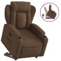 Sillón reclinable elevable de tela marrón en Sillones | Comprar online en Foru.es