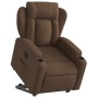 Sillón reclinable elevable de tela marrón en Sillones | Comprar online en Foru.es