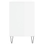 Mueble zapatero madera contrachapada blanco brillo 102x36x60 cm de , Zapateros y organizadores de calzado - Ref: Foro24-83141...