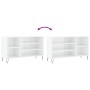 Mueble zapatero madera contrachapada blanco brillo 102x36x60 cm de , Zapateros y organizadores de calzado - Ref: Foro24-83141...