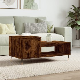 Mesa de centro madera contrachapada roble ahumado 100x50x45 cm de , Mesas de centro - Ref: Foro24-830825, Precio: 46,69 €, De...
