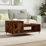 Mesa de centro madera contrachapada roble ahumado 100x50x45 cm de , Mesas de centro - Ref: Foro24-830825, Precio: 46,69 €, De...