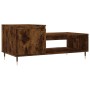 Mesa de centro madera contrachapada roble ahumado 100x50x45 cm de , Mesas de centro - Ref: Foro24-830825, Precio: 46,69 €, De...