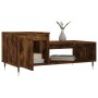 Mesa de centro madera contrachapada roble ahumado 100x50x45 cm de , Mesas de centro - Ref: Foro24-830825, Precio: 46,69 €, De...