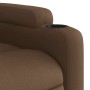 Sillón reclinable elevable de tela marrón en Sillones | Comprar online en Foru.es