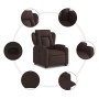 Sillón reclinable elevable tela marrón oscuro en Sillones | Comprar online en Foru.es