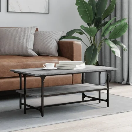 Sonoma-Couchtisch aus grauem Sperrholz, 100 x 50 x 40 cm von , Couchtisch - Ref: Foro24-835322, Preis: 51,40 €, Rabatt: %