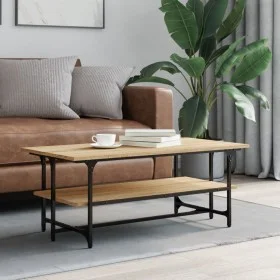Mesa de centro madera contrachapada roble Sonoma 100x50x40 cm de , Mesas de centro - Ref: Foro24-835320, Precio: 55,42 €, Des...