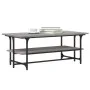 Sonoma-Couchtisch aus grauem Sperrholz, 100 x 50 x 40 cm von , Couchtisch - Ref: Foro24-835322, Preis: 51,40 €, Rabatt: %