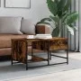 Mesa de centro madera contrachapada roble ahumado 85,5x51x45 cm de , Mesas de centro - Ref: Foro24-835341, Precio: 54,56 €, D...