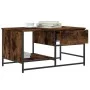 Mesa de centro madera contrachapada roble ahumado 85,5x51x45 cm de , Mesas de centro - Ref: Foro24-835341, Precio: 54,56 €, D...