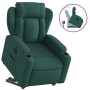 Sillón reclinable elevable tela verde oscuro en Sillones | Comprar online en Foru.es