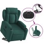Sillón reclinable elevable tela verde oscuro en Sillones | Comprar online en Foru.es