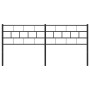 Cabecero de metal negro 180 cm de , Cabeceros y pies de cama - Ref: Foro24-355695, Precio: 31,30 €, Descuento: %