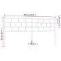 Black metal headboard 200 cm by , Headboards and footboards - Ref: Foro24-355697, Price: 32,00 €, Discount: %