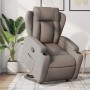 Sillón reclinable elevable tela gris taupe en Sillones | Comprar online en Foru.es
