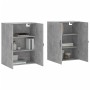 Armarios de pared 2 uds madera de ingeniería gris hormigón de , Aparadores - Ref: Foro24-3197893, Precio: 168,70 €, Descuento: %