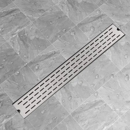 Linearer Duschablauf 830x140 mm aus Edelstahl von vidaXL, Abflüsse - Ref: Foro24-142180, Preis: 50,42 €, Rabatt: %