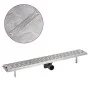 Linearer Duschablauf 830x140 mm aus Edelstahl von vidaXL, Abflüsse - Ref: Foro24-142180, Preis: 50,42 €, Rabatt: %