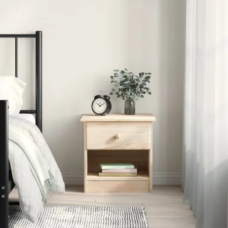 Mesita de noche ALTA madera maciza de pino 41x35x41 cm de , Mesitas de noche - Ref: Foro24-353913, Precio: 56,31 €, Descuento: %