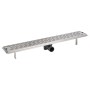 Desagüe lineal de ducha 830x140 mm acero inoxidable de vidaXL, Desagües - Ref: Foro24-142180, Precio: 51,20 €, Descuento: %