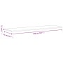 Tablero de escritorio madera maciza de haya 200x55x2,5 cm de , Tableros para mesas - Ref: Foro24-356097, Precio: 170,79 €, De...
