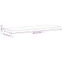 Tablero de escritorio madera maciza de haya 200x55x2,5 cm de , Tableros para mesas - Ref: Foro24-356097, Precio: 151,03 €, De...