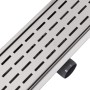 Desagüe lineal de ducha 830x140 mm acero inoxidable de vidaXL, Desagües - Ref: Foro24-142180, Precio: 51,20 €, Descuento: %