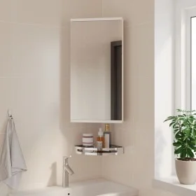 Mueble de baño de esquina con espejo blanco 30x24x60 cm de , Tocadores de baño - Ref: Foro24-357977, Precio: 84,89 €, Descuen...