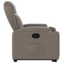 Sillón reclinable elevable tela gris taupe en Sillones | Comprar online en Foru.es