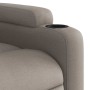 Sillón reclinable elevable tela gris taupe en Sillones | Comprar online en Foru.es
