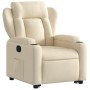 Sillón reclinable elevable de tela color crema en Sillones | Comprar online en Foru.es