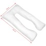 Almohada de embarazo blanca 90x145 cm de vidaXL, Almohadas - Ref: Foro24-131586, Precio: 44,88 €, Descuento: %