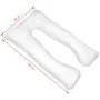 Almohada de embarazo blanca 90x145 cm de vidaXL, Almohadas - Ref: Foro24-131586, Precio: 44,17 €, Descuento: %