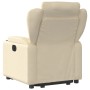 Sillón reclinable elevable de tela color crema en Sillones | Comprar online en Foru.es