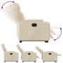 Sillón reclinable elevable de tela color crema en Sillones | Comprar online en Foru.es