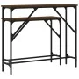 Mesas consolas 2 unidades madera de ingeniería marrón roble de , Mesas auxiliares - Ref: Foro24-834144, Precio: 51,78 €, Desc...