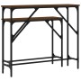 Mesas consolas 2 unidades madera de ingeniería marrón roble de , Mesas auxiliares - Ref: Foro24-834144, Precio: 52,42 €, Desc...