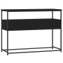 Mesa consola madera de ingeniería negra 100x40x75 cm de , Mesas auxiliares - Ref: Foro24-834150, Precio: 73,31 €, Descuento: %