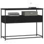 Black engineered wood console table 100x40x75 cm by , Side tables - Ref: Foro24-834150, Price: 72,43 €, Discount: %