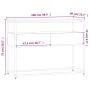 Mesa consola madera de ingeniería negra 100x40x75 cm de , Mesas auxiliares - Ref: Foro24-834150, Precio: 72,43 €, Descuento: %