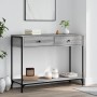 Mesa consola madera de ingeniería gris Sonoma 100x34,5x75 cm de , Mesas auxiliares - Ref: Foro24-834173, Precio: 74,63 €, Des...