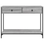 Mesa consola madera de ingeniería gris Sonoma 100x34,5x75 cm de , Mesas auxiliares - Ref: Foro24-834173, Precio: 74,63 €, Des...