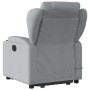 Sillón de masaje reclinable de pie de tela gris claro en Sillones | Comprar online en Foru.es