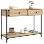 Mesa consola madera de ingeniería roble Sonoma 100x34,5x75 cm de , Mesas auxiliares - Ref: Foro24-834171, Precio: 80,44 €, De...