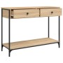 Mesa consola madera de ingeniería roble Sonoma 100x34,5x75 cm de , Mesas auxiliares - Ref: Foro24-834171, Precio: 80,44 €, De...